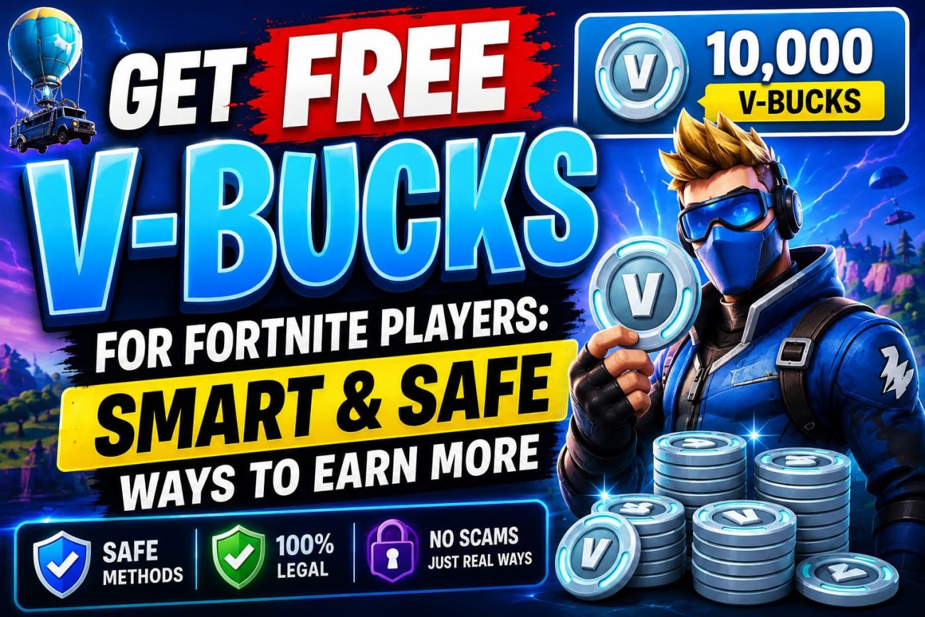 Get Free V-Bucks For Fortnite Players: Smart & Safe Ways to Earn More
