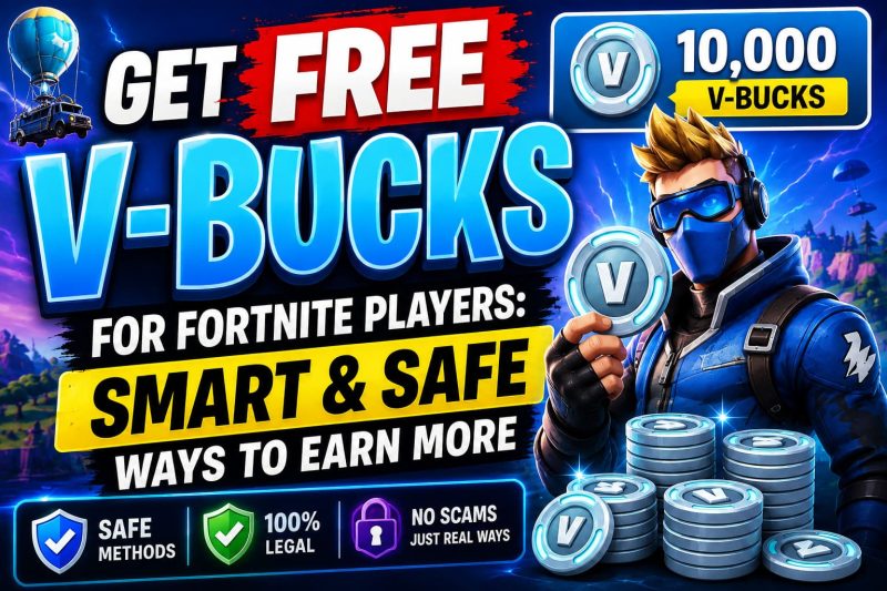 Get Free V-Bucks For Fortnite Players: Smart & Safe Ways to Earn More