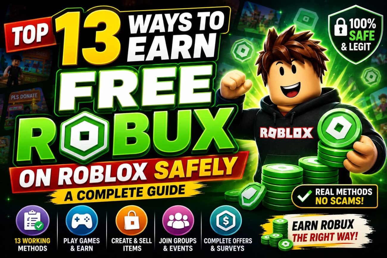 Top 13 Ways to Earn Free Robux on Roblox Safely: A Complete Guide
